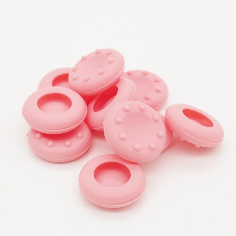 Ambertown 10 x Analog Controller Thumb Stick Grip Thumbstick Joystick Cap Cover for PS4 PS3 for Xbox 360 Xbox One (Pink) - Image 1